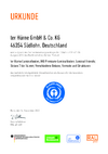 Certificate  Blauer Engel Friends by  Laminate Floor DE