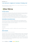 Care and maintenance flyer  Engineered Hardwood Flooring naturgeölt Objektbereich GB