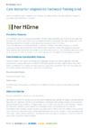 Care and maintenance flyer  Engineered Hardwood Flooring naturgeölt Privatbereich GB