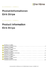 Información de producto (Accesorios)  Accesorios de pared + techo Eirik Stripe DE, EL, GB, ES, FR, NL, PL