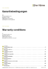 Garantie  DE, EL, GB, ES, FR, IT, NL, PL, RU