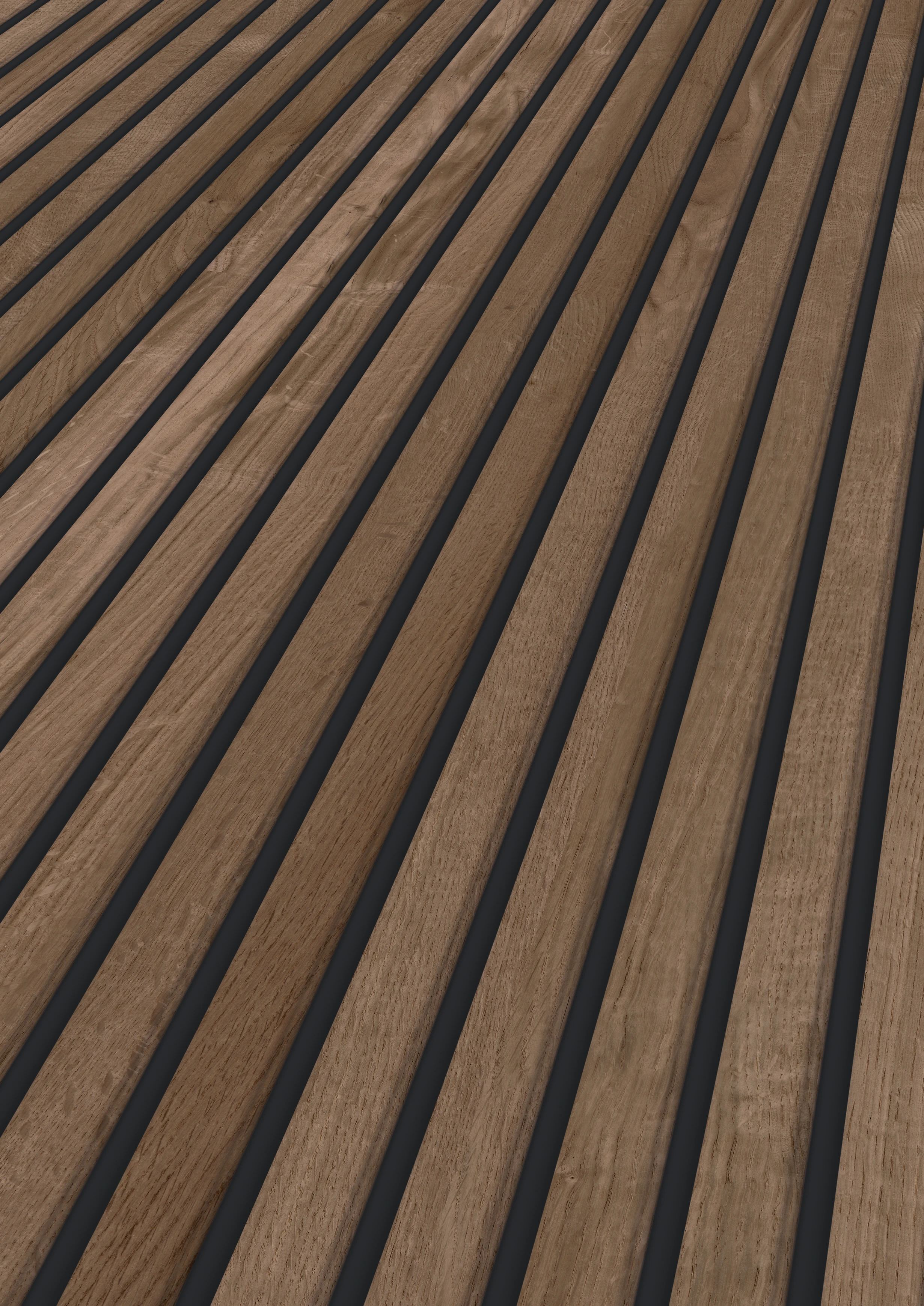 Eiche dunkelbraun/mattschwarz