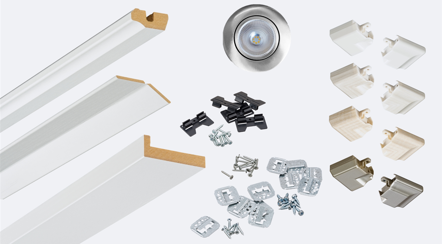 Zubehör Wand + Decke