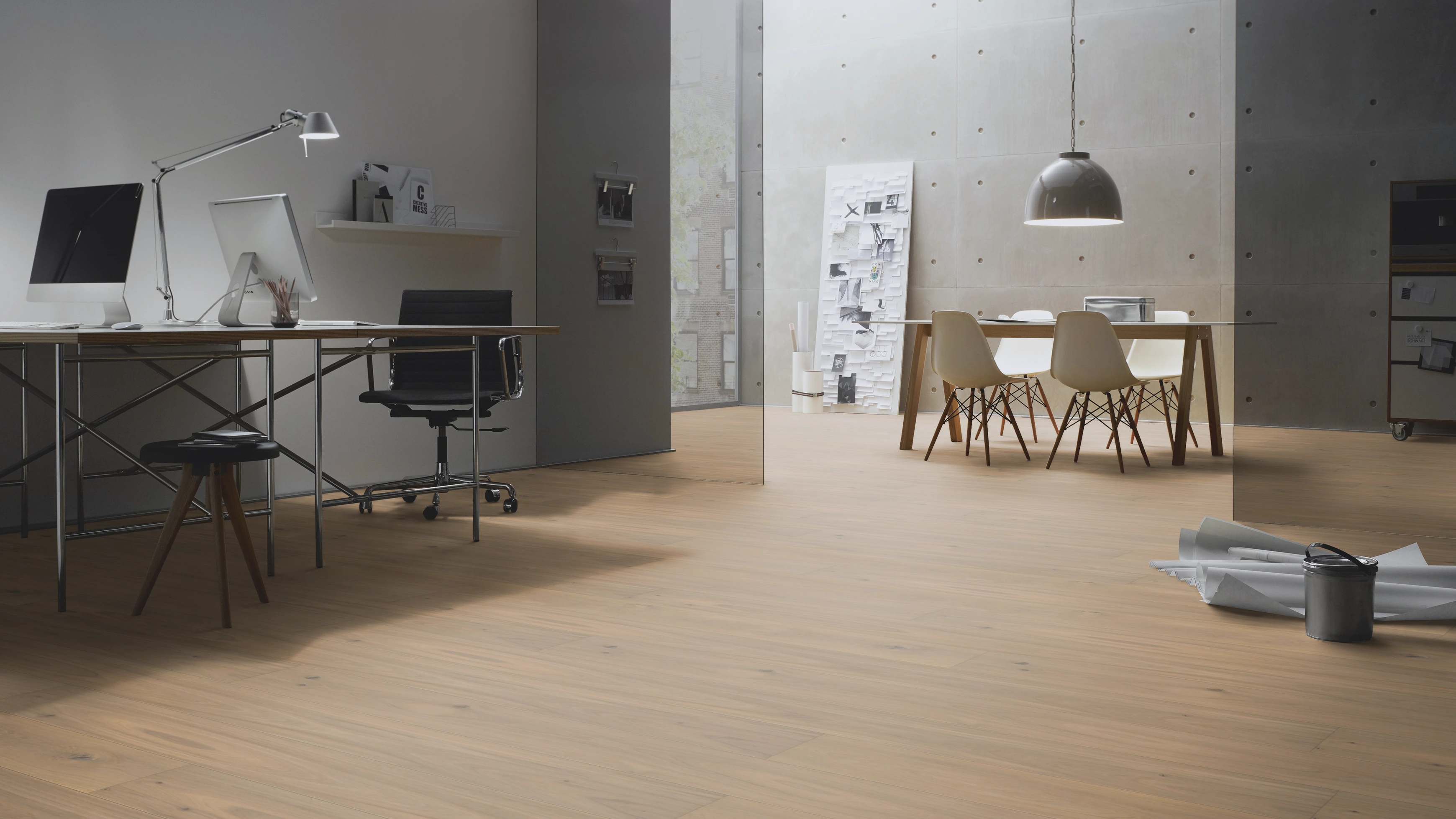 Oak unfinished effect