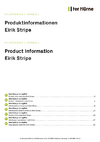 Informacje o produkcie (Akcesoria)  Zubehör Wand + Decke Eirik Stripe DE, EL, GB, ES, FR, NL, PL