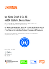 Zertifikat  Blauer Engel  base.59 Laminatboden DE