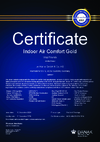 Zertifikat  Indoor Air Comfort Gold  Friends by tH Design-Vinylboden HDF-Träger GB
